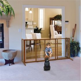 Deluxe Freestanding Pet Gate (Option: Medium)